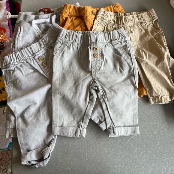Bundle of 3 mon shorts- Gray, Yellow, Tan - Picture 1 of 6